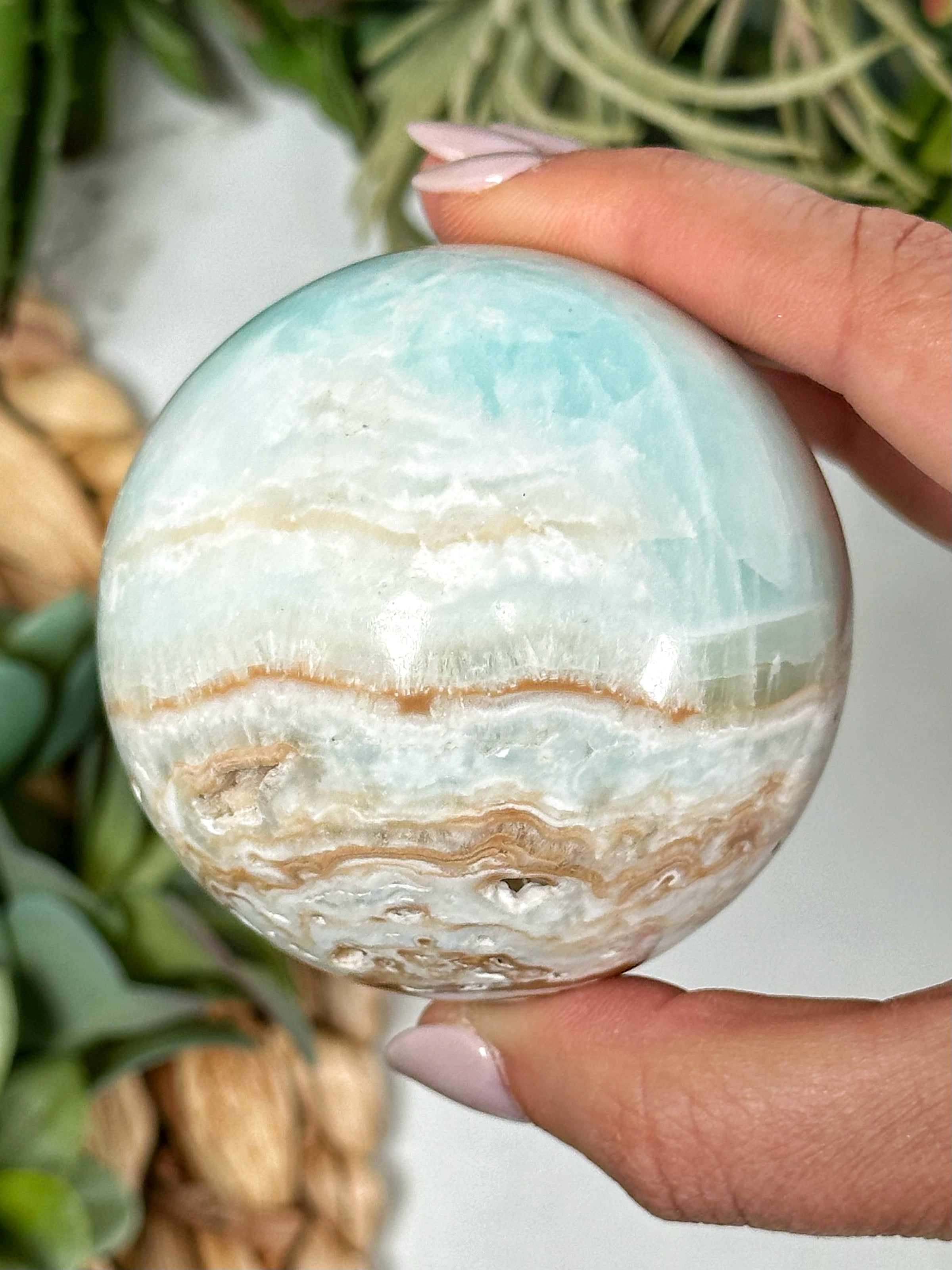 Caribbean Calcite Sphere - #3