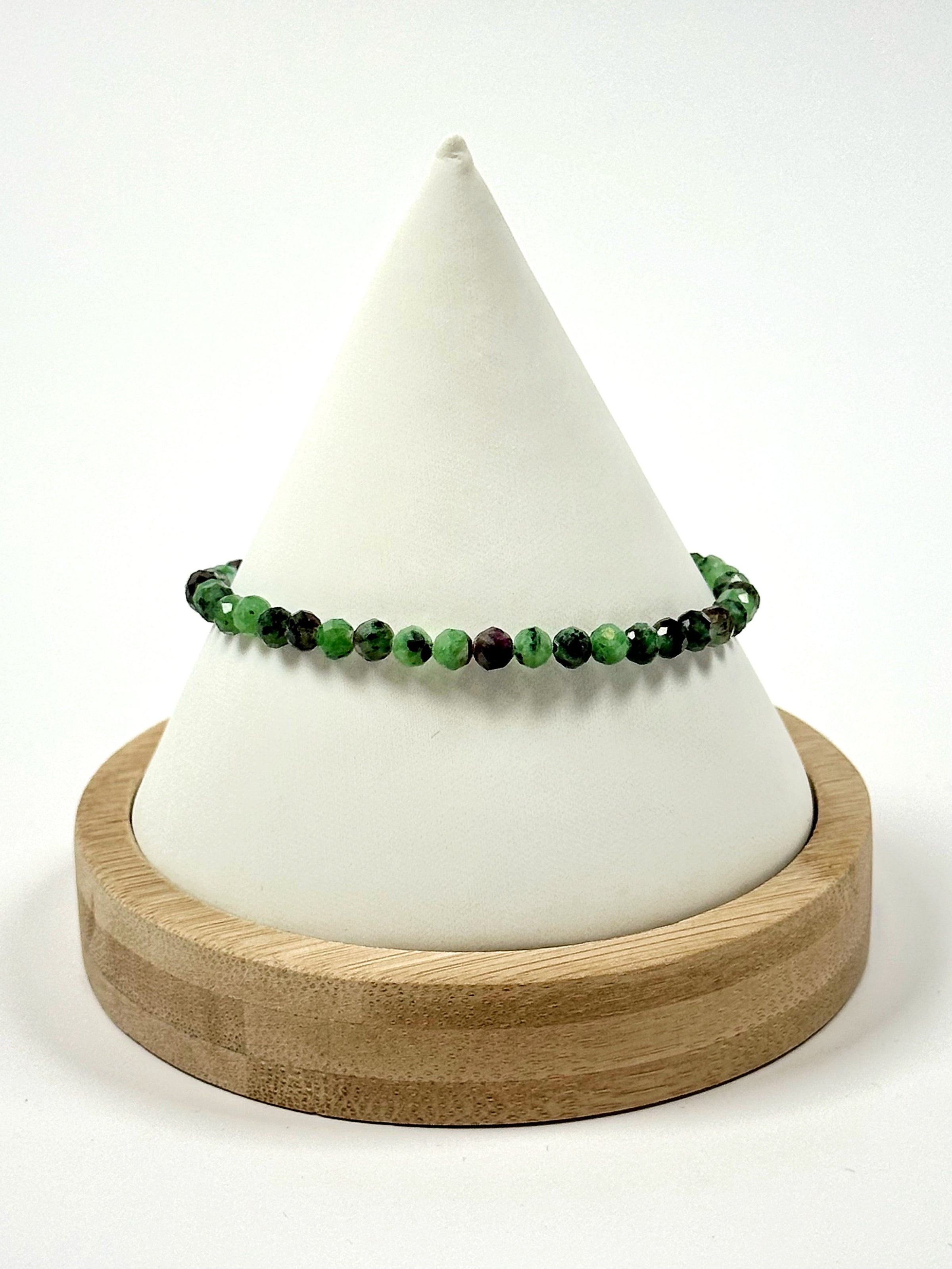 Faceted Ruby and Zoisite Bracelet - #1