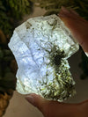 Raw Epidote in Quartz - #1