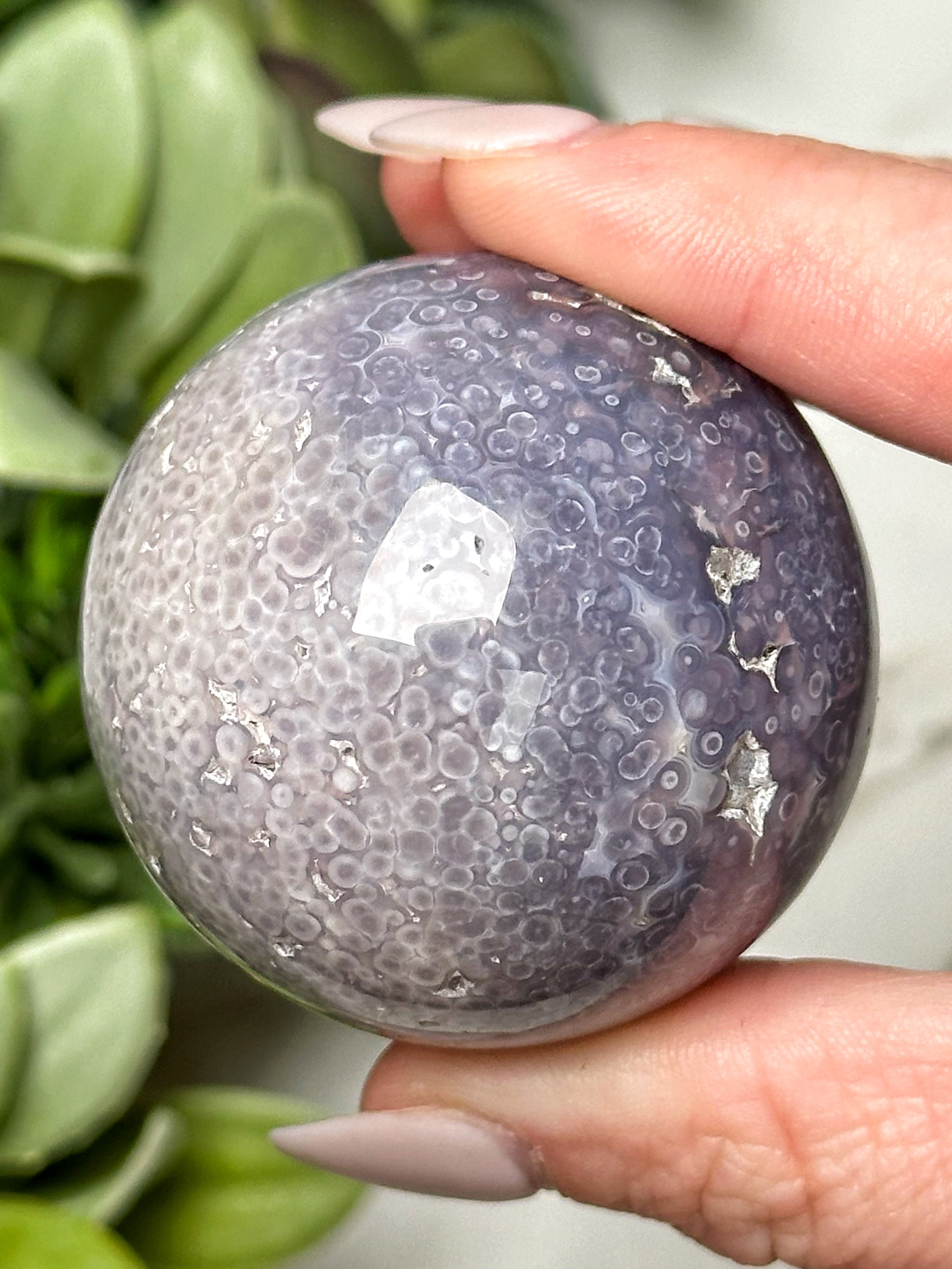 Grape Agate Sphere - #14