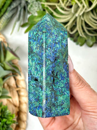 Azurite Malachite Tower - #2