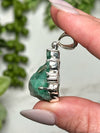 Emerald with White Topaz Pendant - #1
