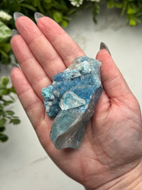 Shattuckite with Quartz - #11