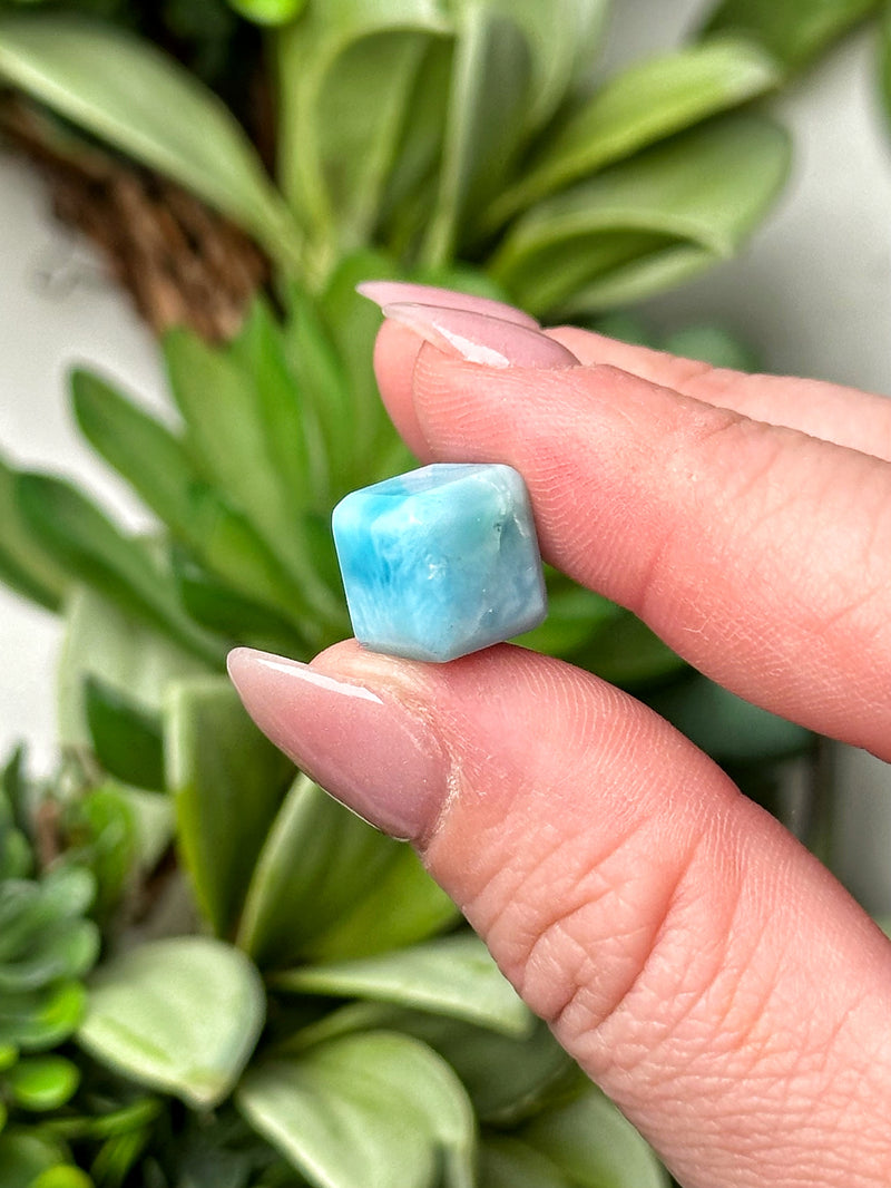 Mini Larimar Cube - #13