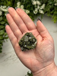 Raw Epidote in Quartz - #13