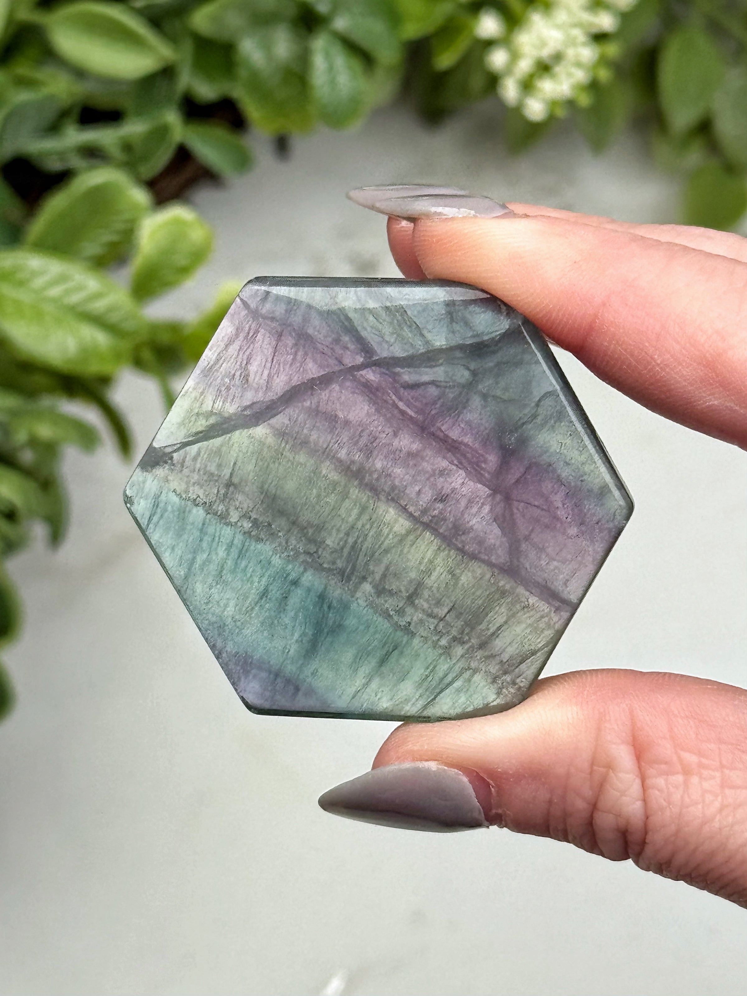 Fluorite Hexagon - #14