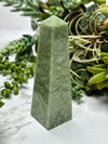Green Grossular Garnet Tower - #2