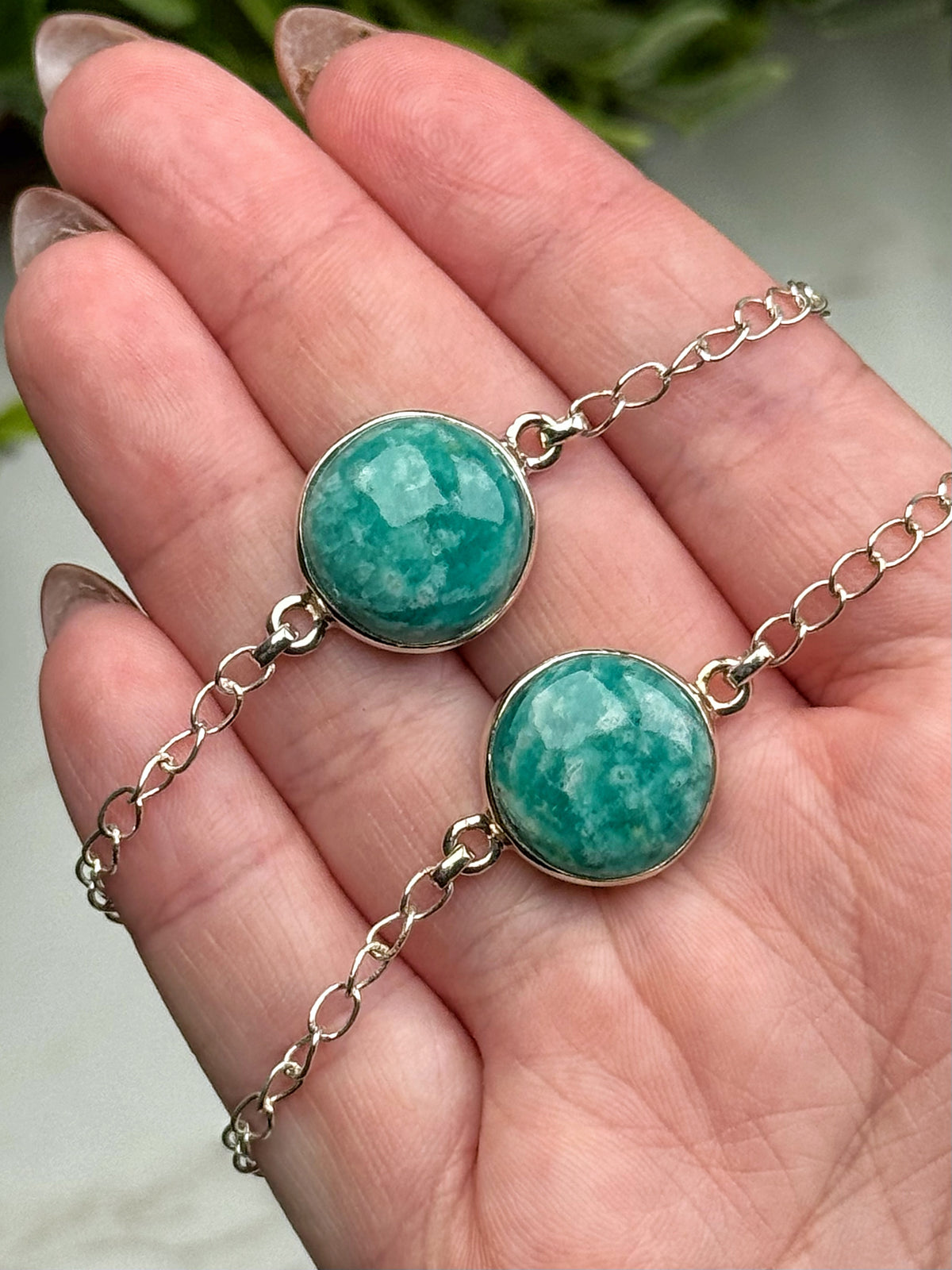 Amazonite Bracelets - Heart & Throat Chakra - No. 74