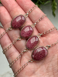 Rhodonite Bracelets - Heart Chakra - No. 69