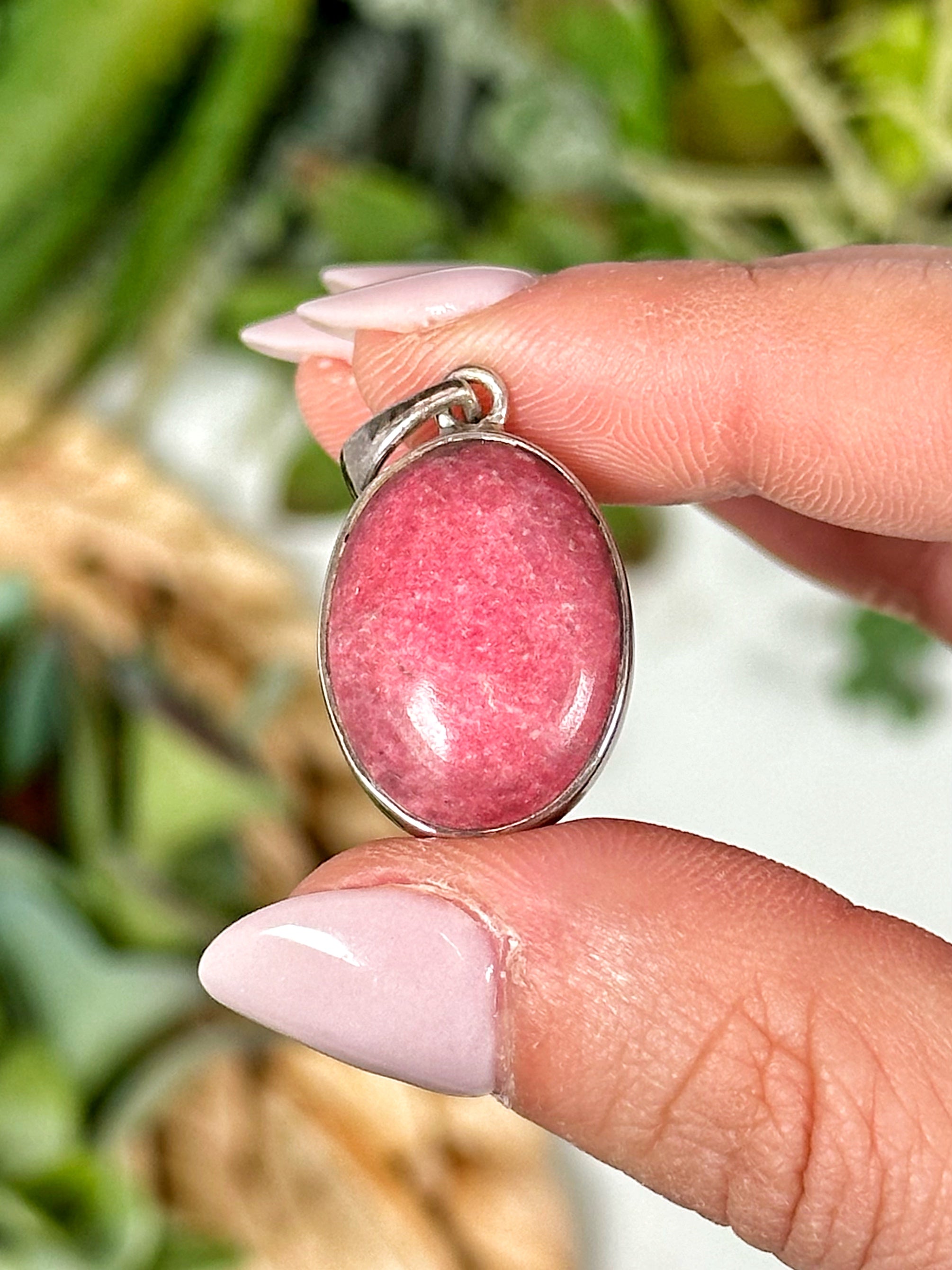 Thulite Pendant - #1