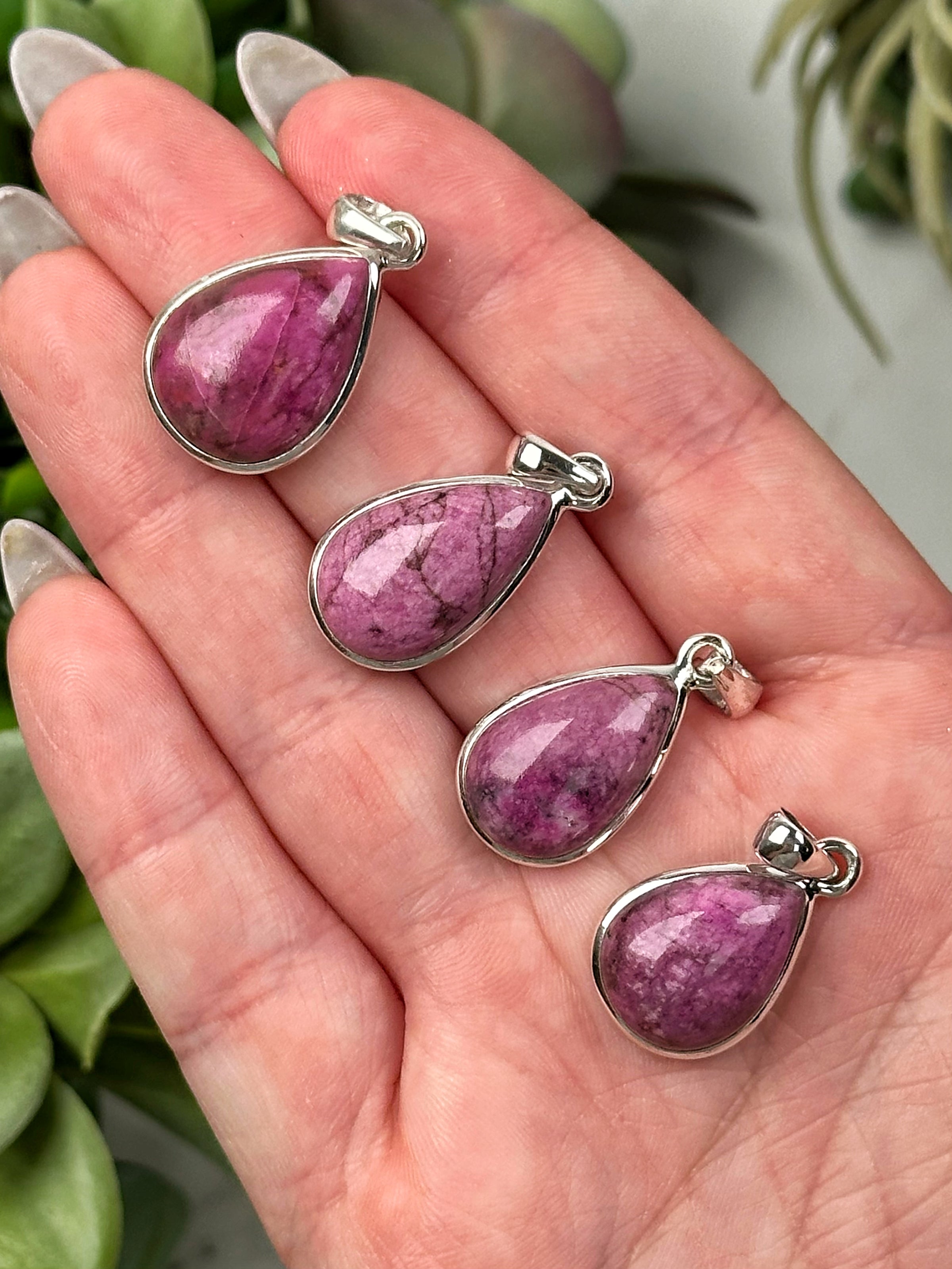 Cobaltoan Calcite Pendants - Heart Chakra - No. 59