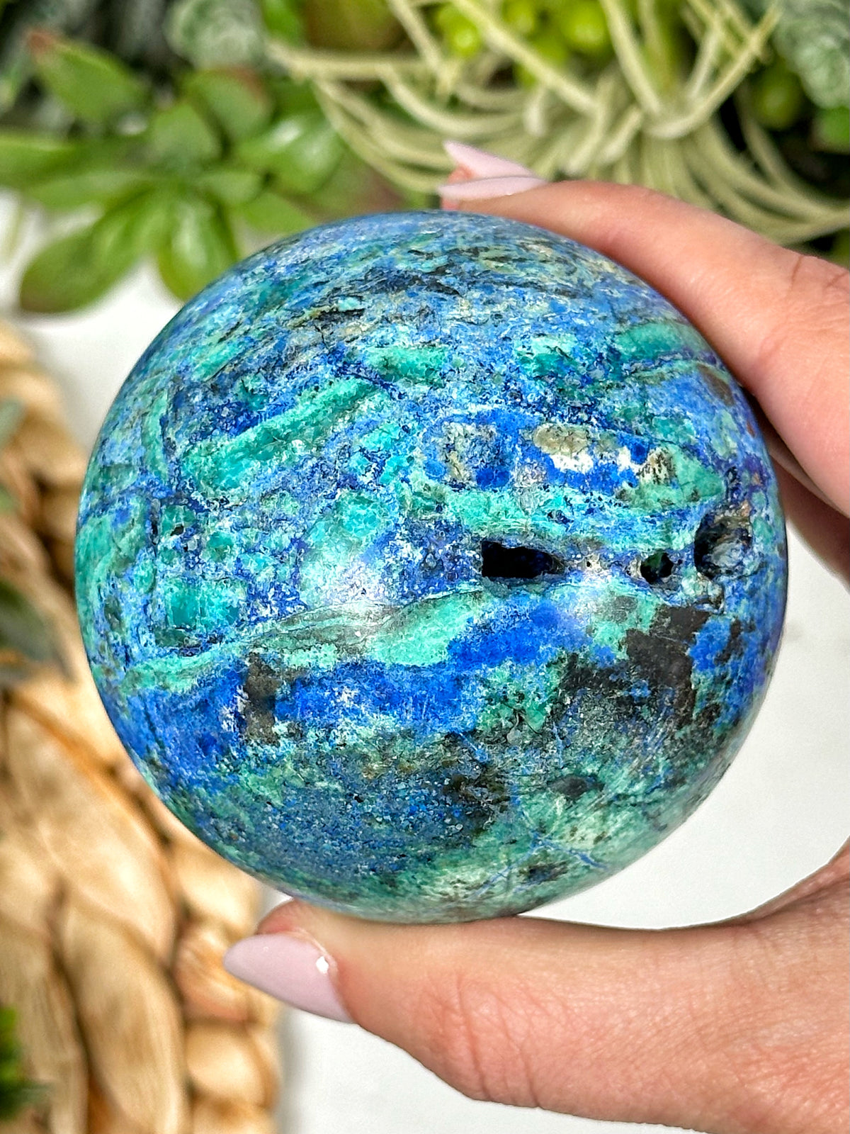 Azurite Malachite Sphere - #1