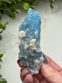 Shattuckite with Quartz - #12