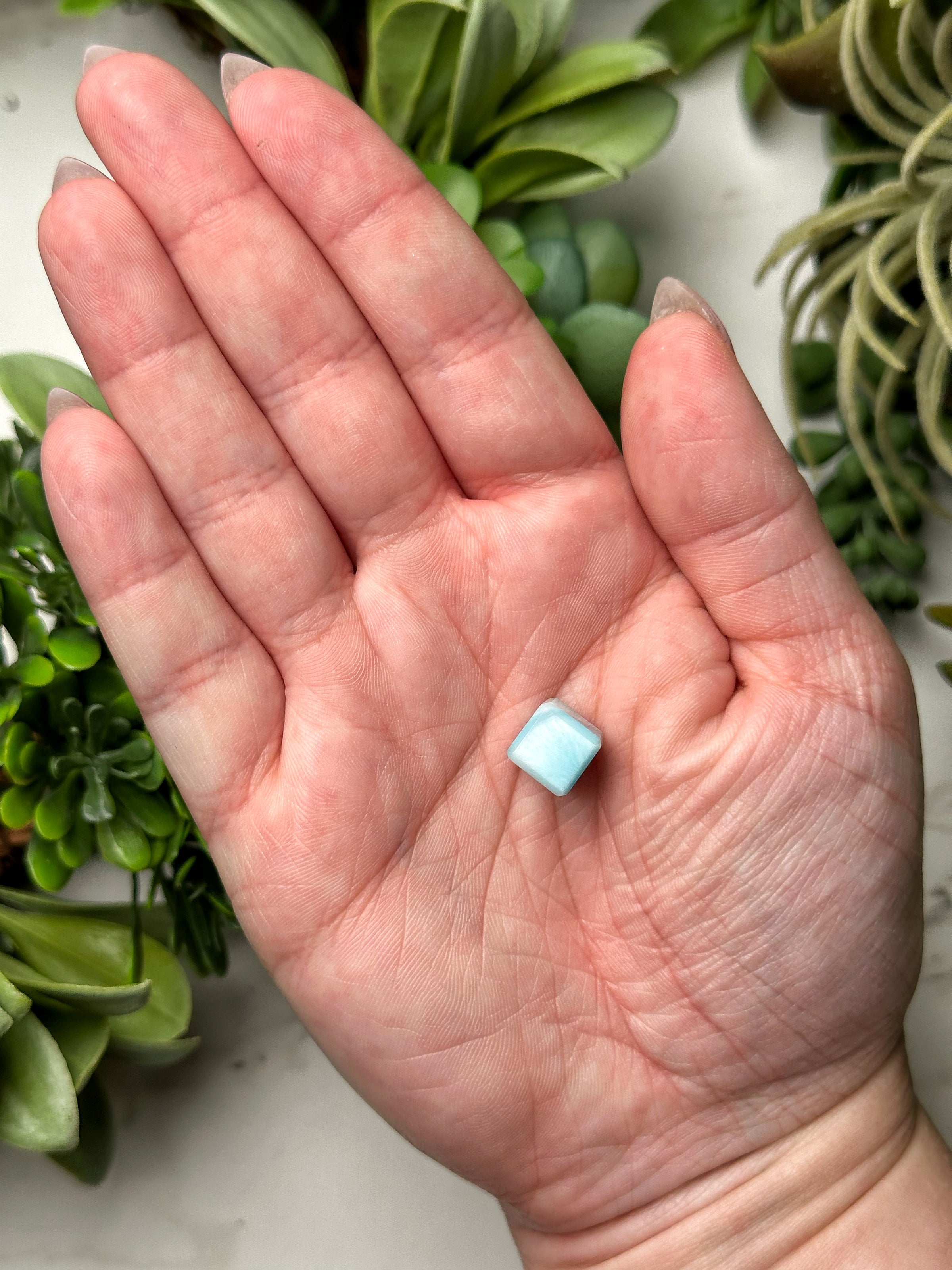Mini Larimar Cube - #17