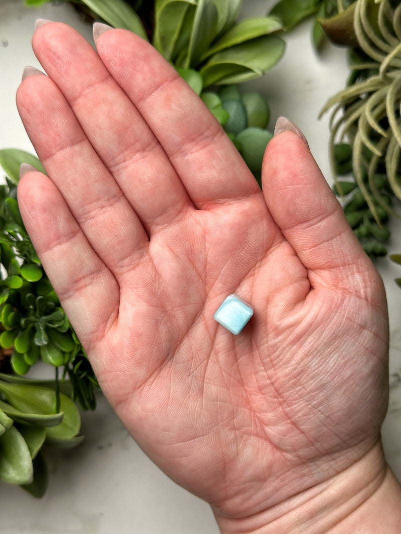 Mini Larimar Cube - #17
