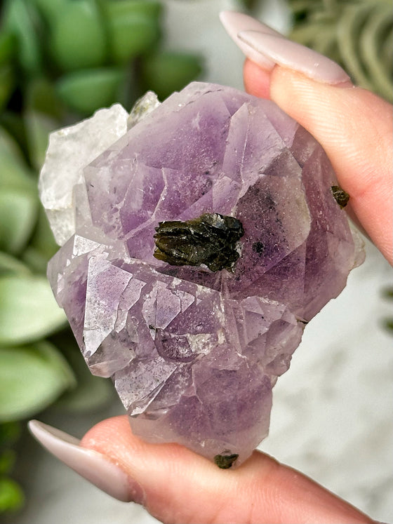 Amethyst with Epidote Specimen - #16