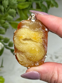 Amber Dragon Pendant - #1
