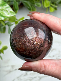 Iolite with Sunstone Sphere - #10