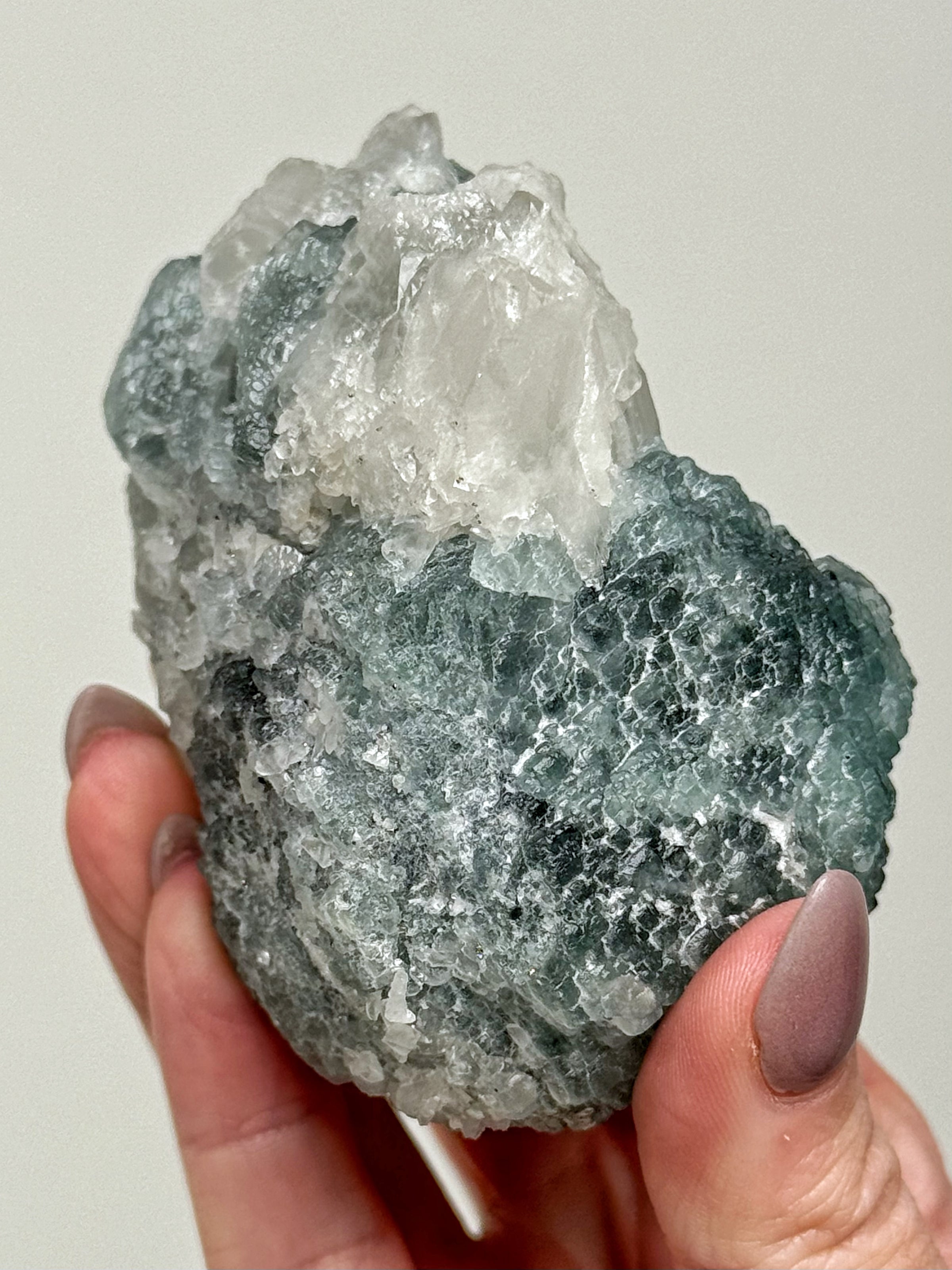 Fluorite on Quartz - #2