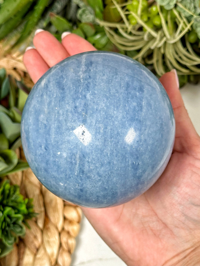 Blue Calcite Sphere - #2