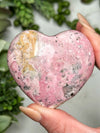 Rhodonite Heart - #8