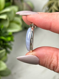 Blue Lace Agate Pendants - Throat Chakra - No. 56