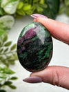 Ruby and Zoisite Palmstone - #11
