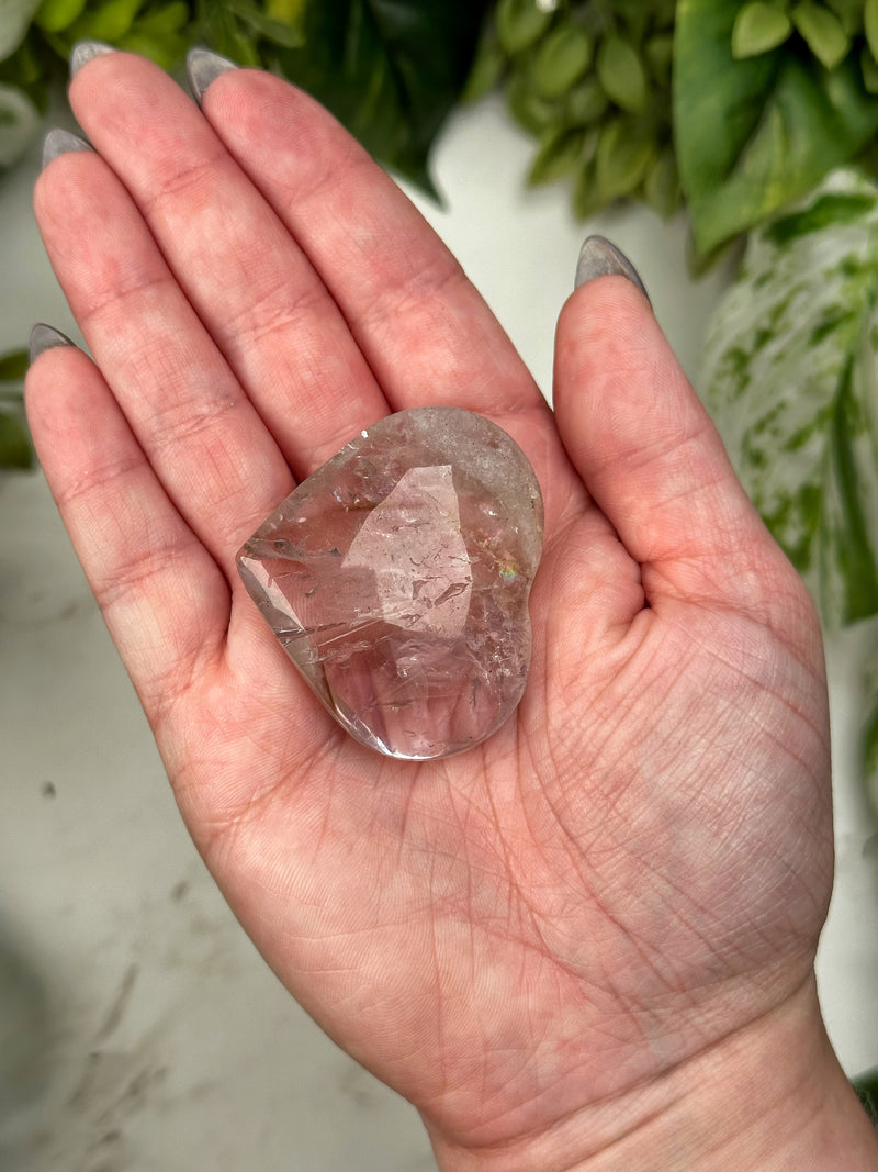 UV Reactive Amethyst Heart - #3