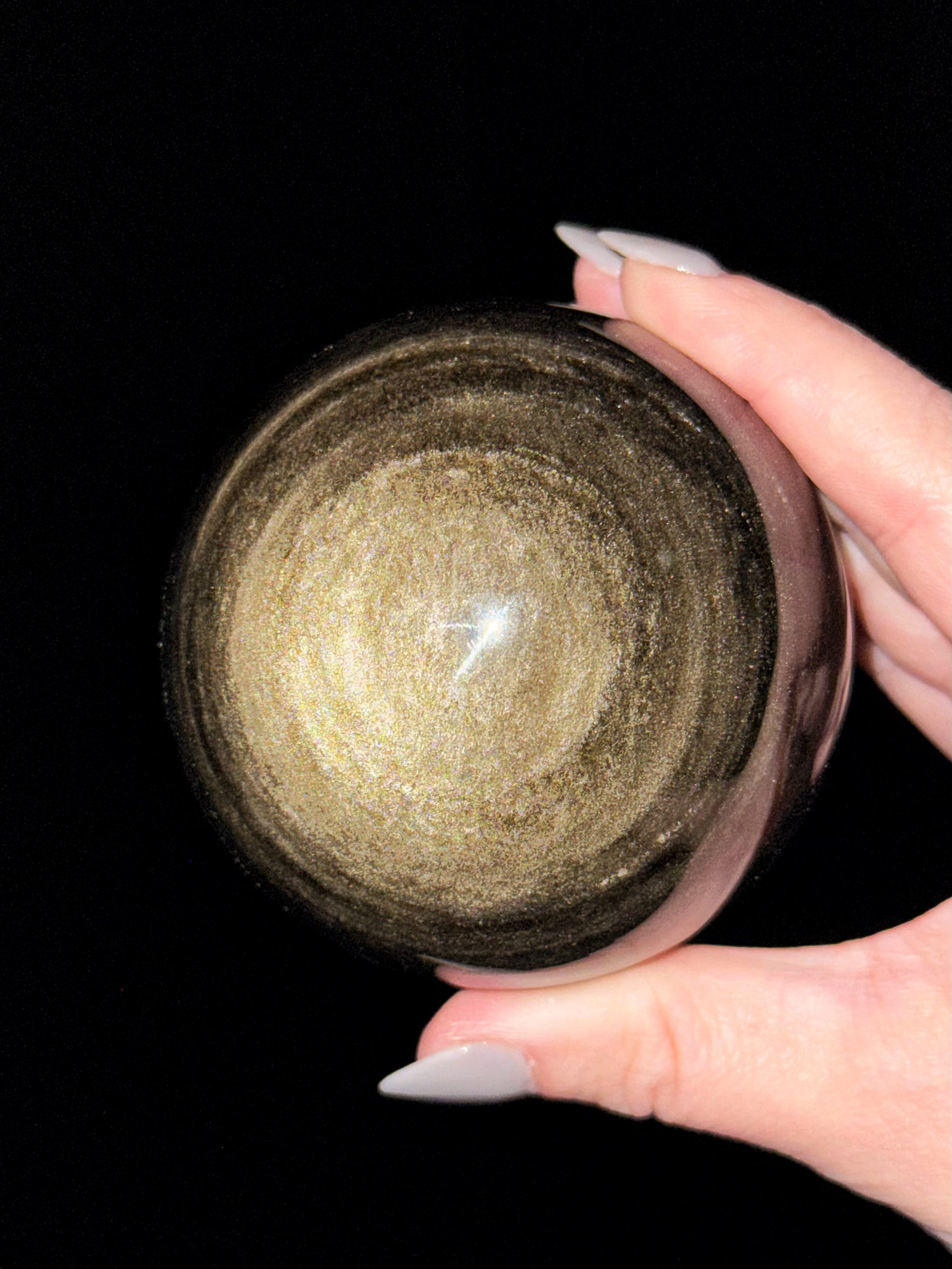 Gold Sheen Obsidian Sphere - #1