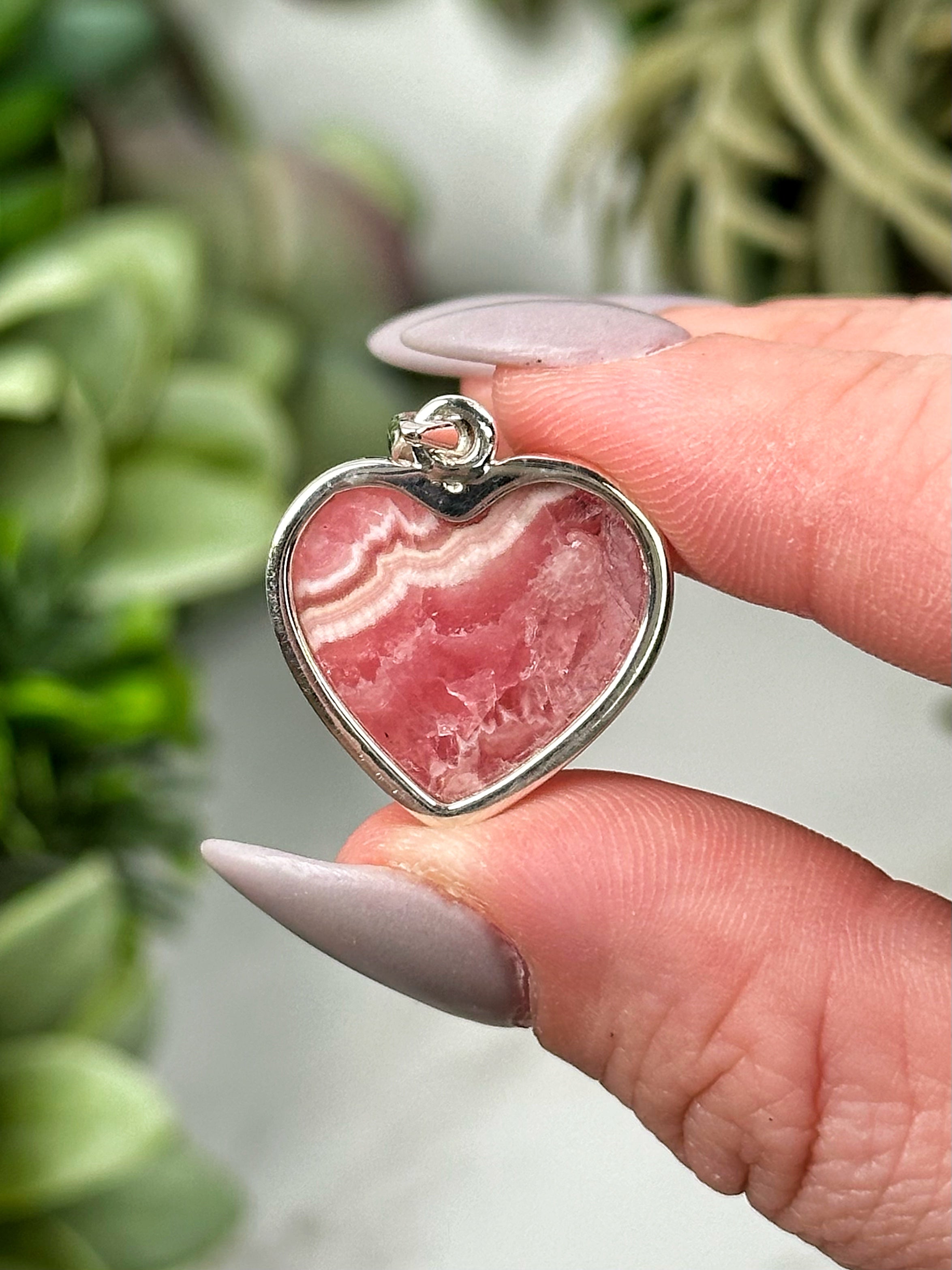 Rhodochrosite Pendants - Heart Chakra - No. 45