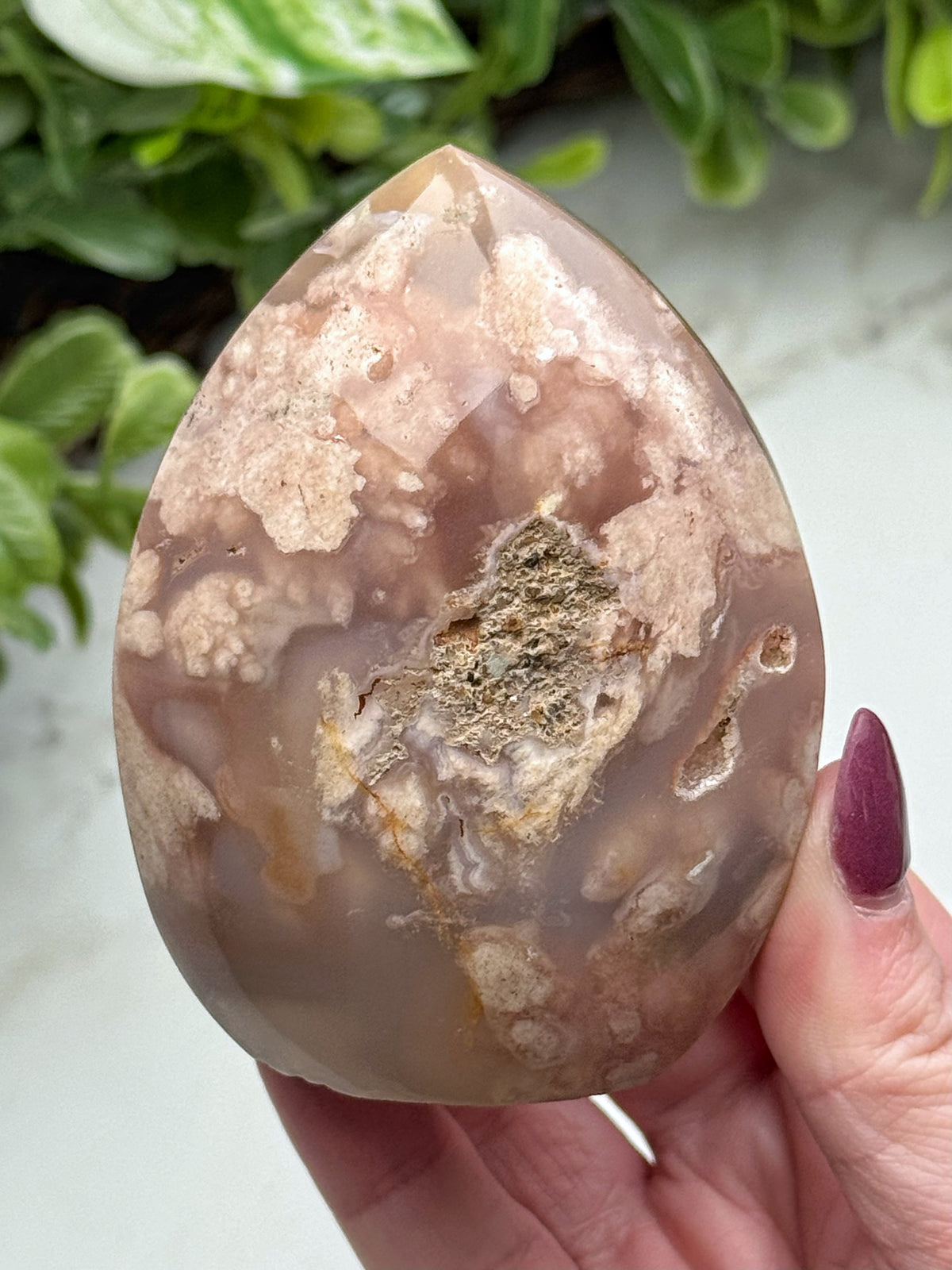 Flower Agate Freeform - #10