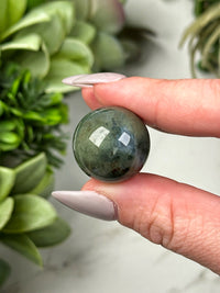 Moss Agate Mini Sphere - Heart Chakra - No. 30