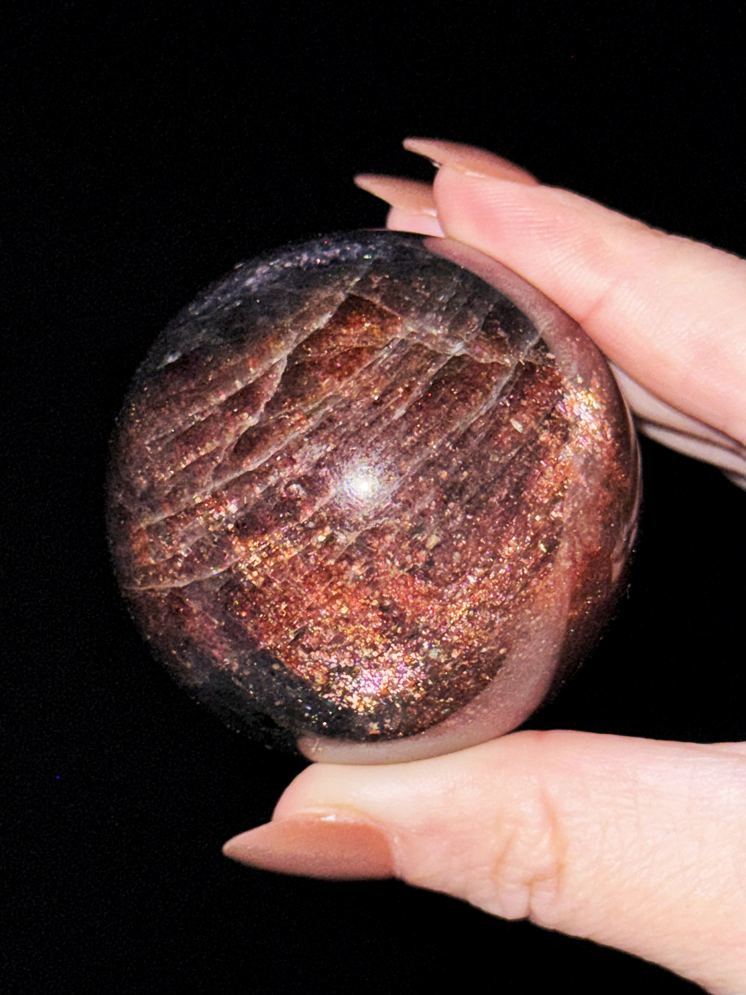 Iolite with Sunstone Sphere - #10