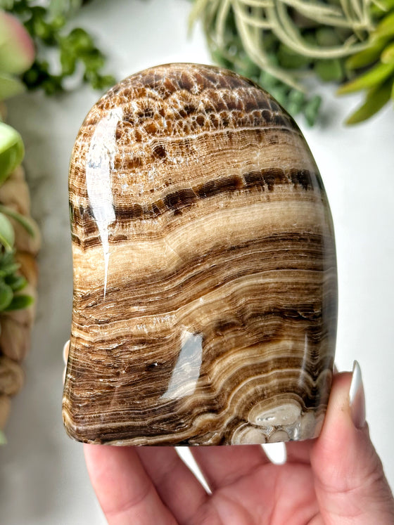 Chocolate Calcite Freeform - #7