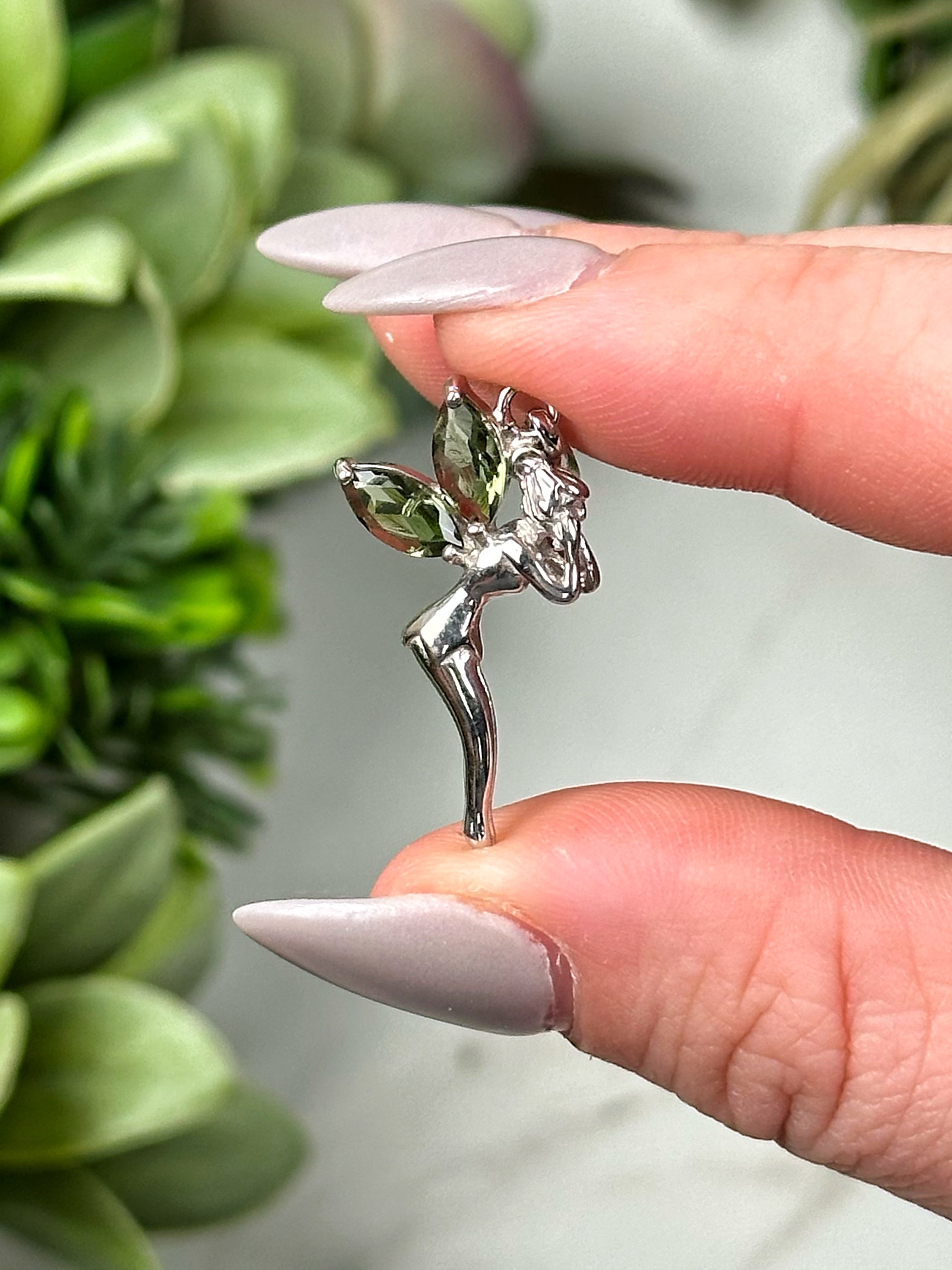 Moldavite Fairy Pendant - #22