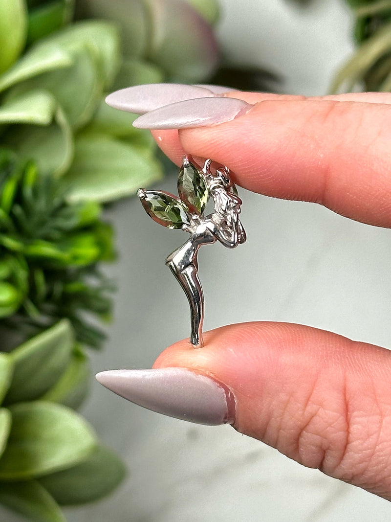 Moldavite Fairy Pendant - #22