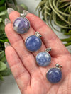 Hackmanite Pendants - Heart, Throat, Third-Eye & Crown Chakra - No. 54