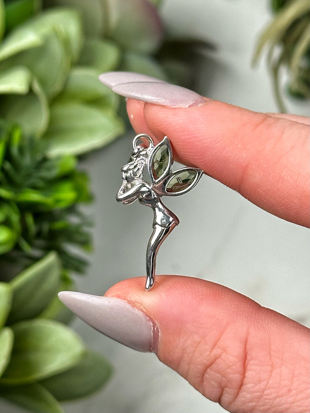 Moldavite Fairy Pendant - #22