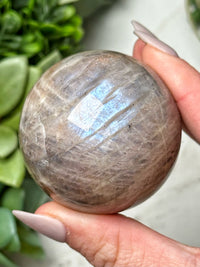 Moonstone with Sunstone Sphere - #8