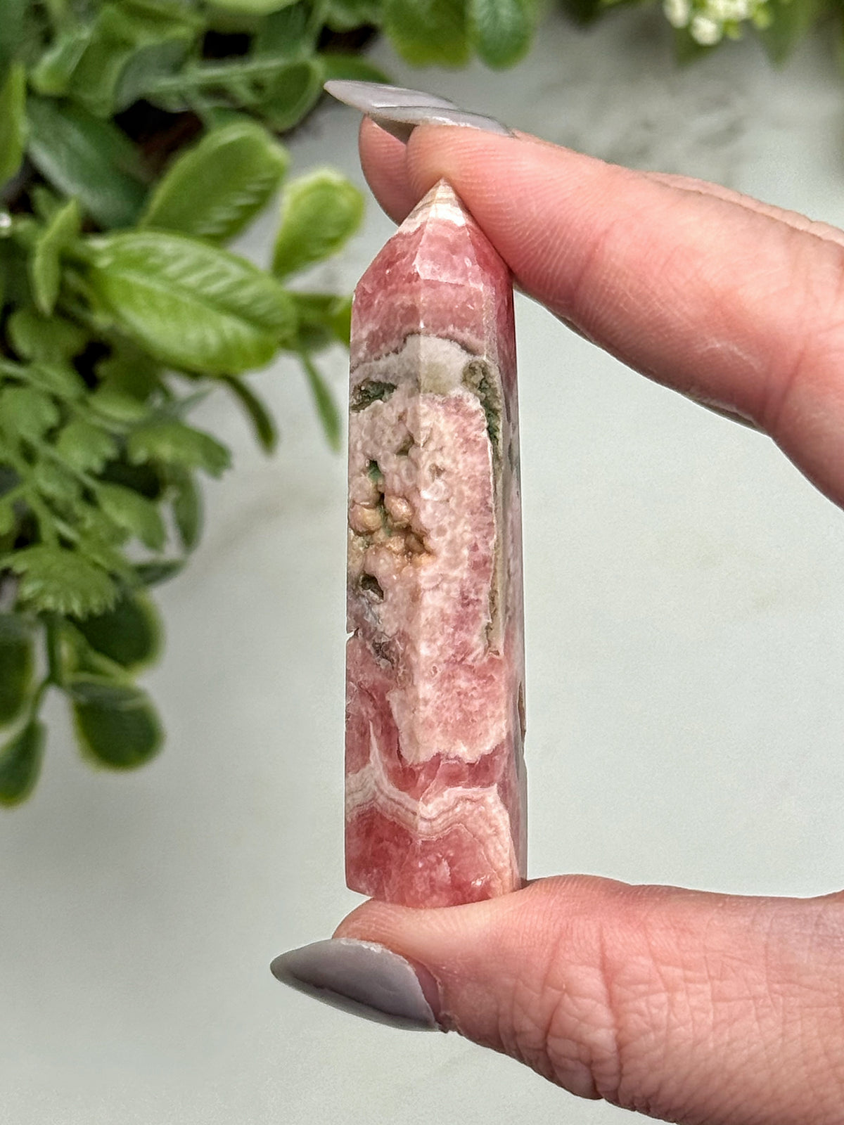 Rhodochrosite Point - #12