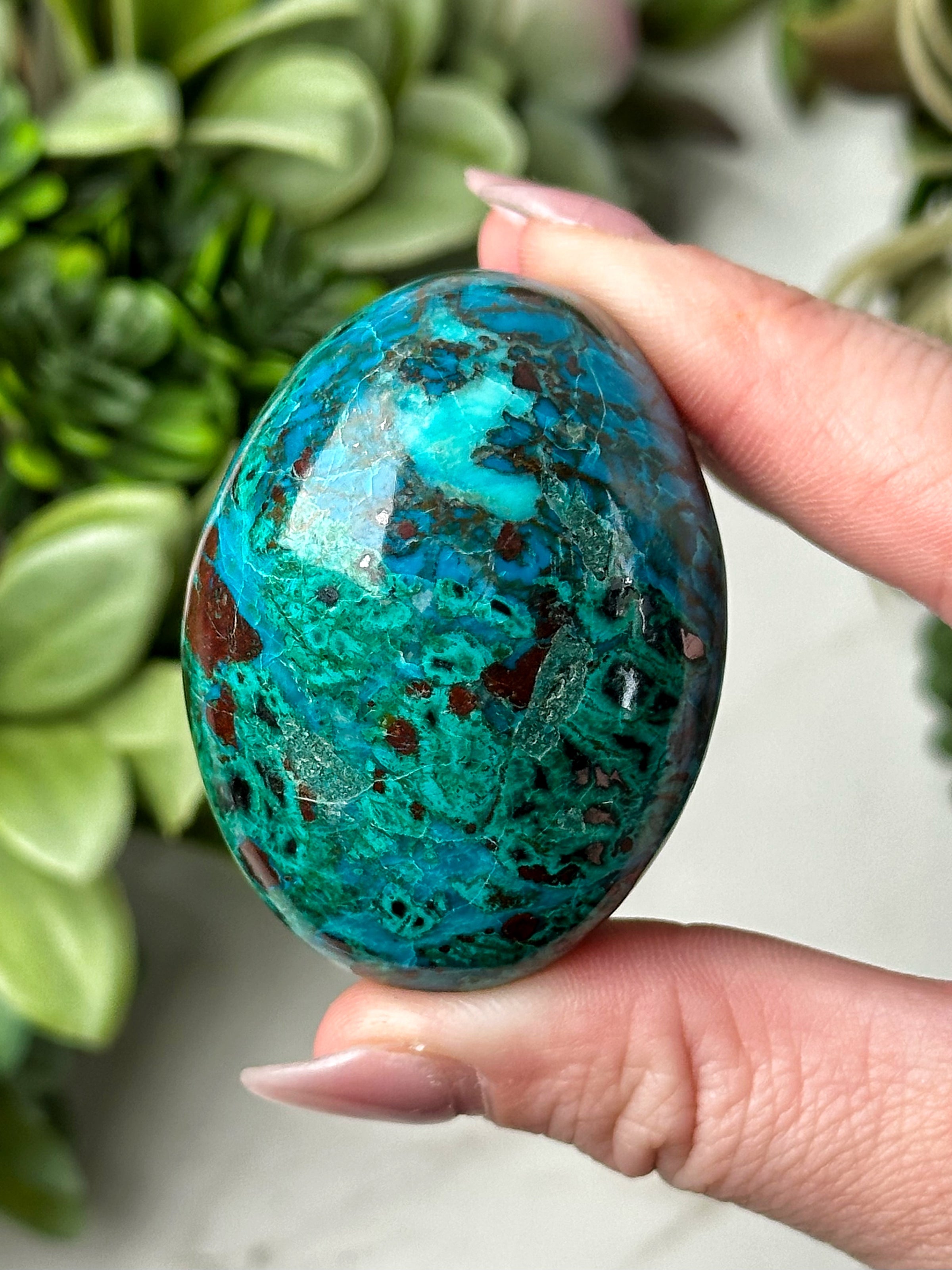 Chrysocolla Palmstone - #13