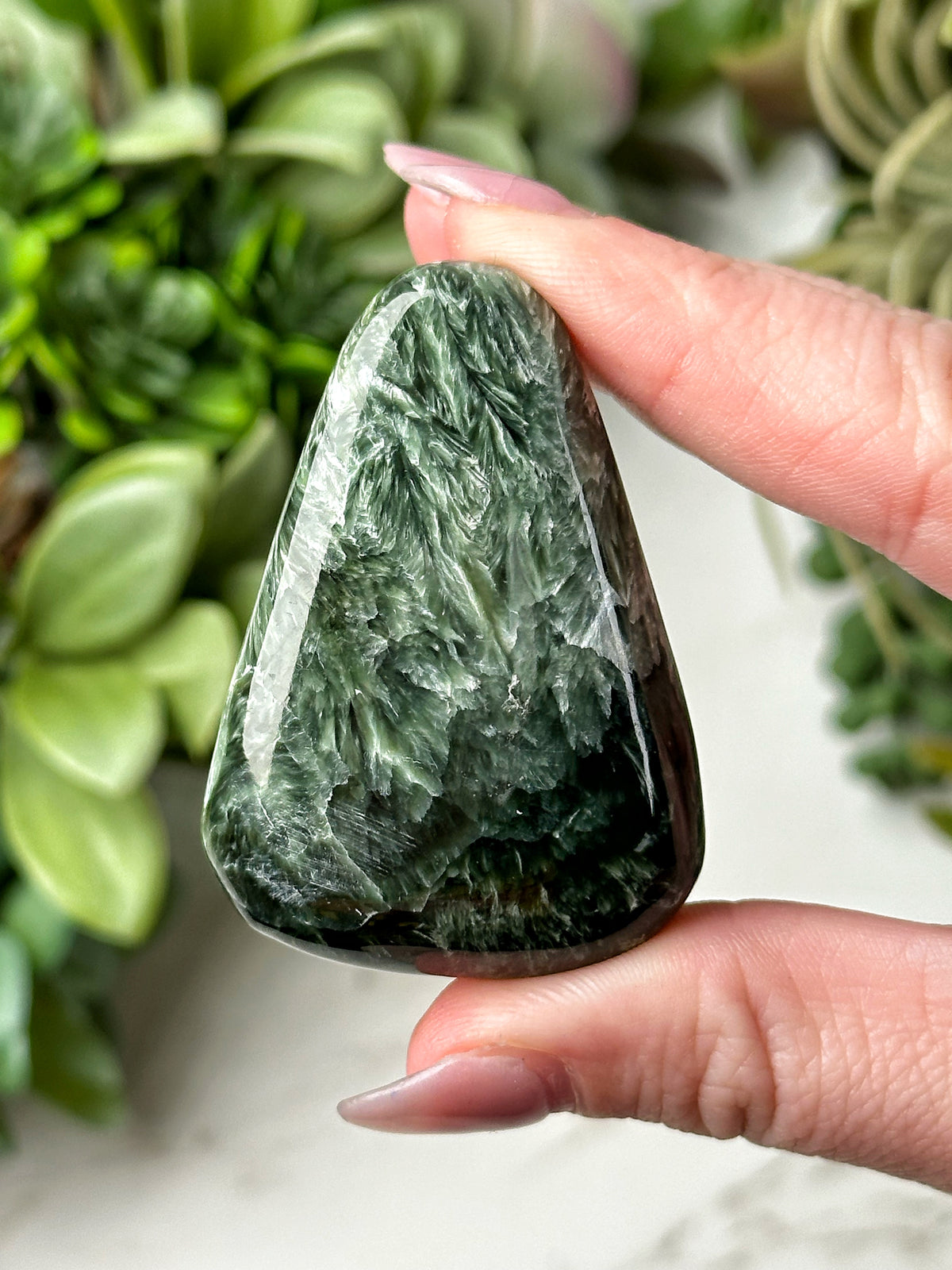 Seraphinite Palmstone - #13