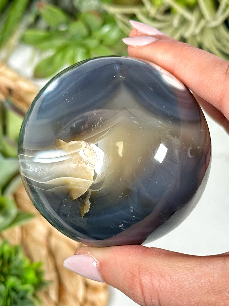 Orca Agate Sphere - #1