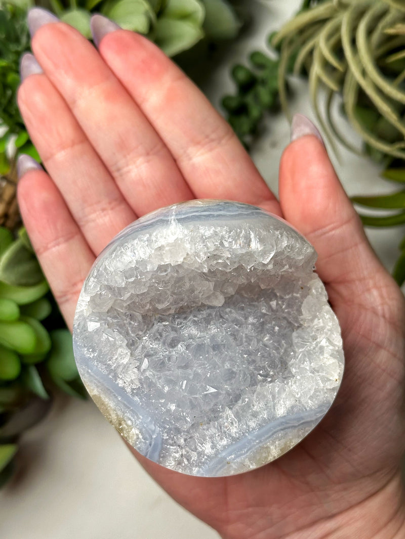 Druzy Blue Lace Agate Sphere - #8