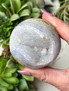 Druzy Blue Lace Agate Sphere - #7