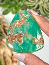 Kazakstan Chrysoprase Palmstone - #1