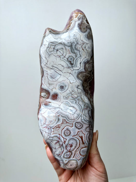 Crazy Lace Agate Amethyst Freeform - #6