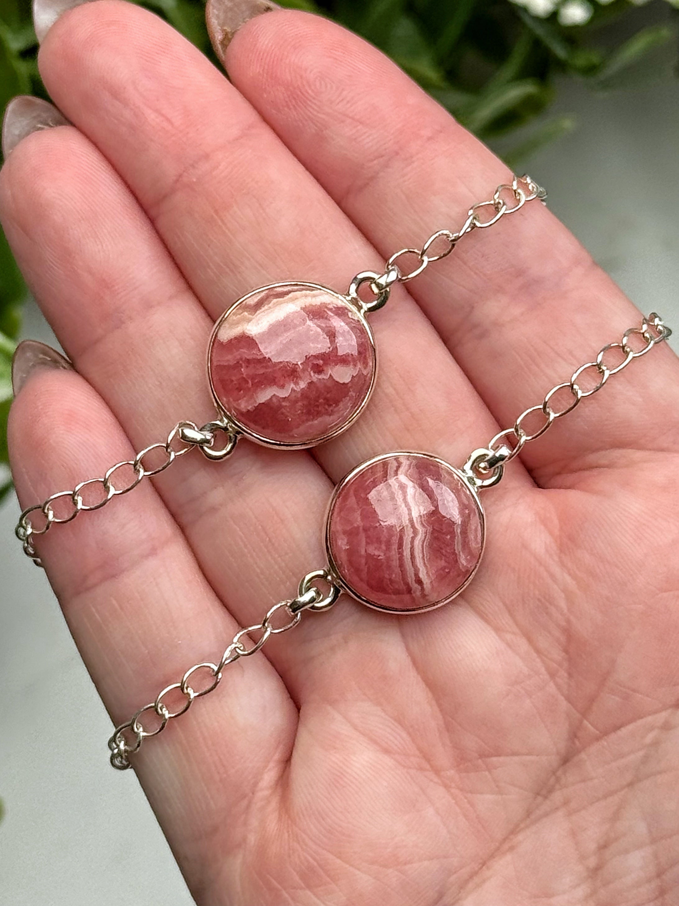 Rhodochrosite Bracelets - Heart Chakra - No. 71