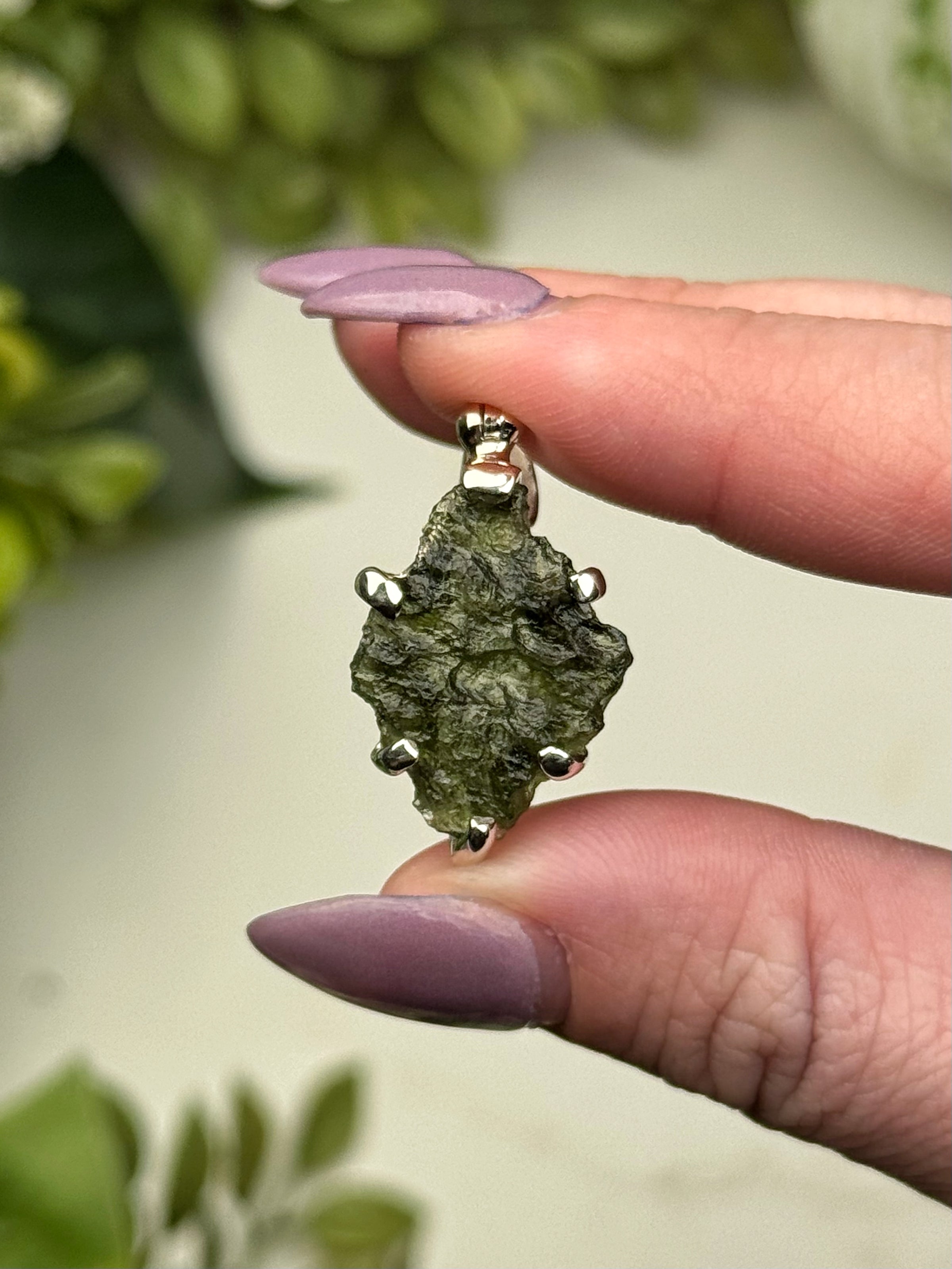 Moldavite Pendant - #18