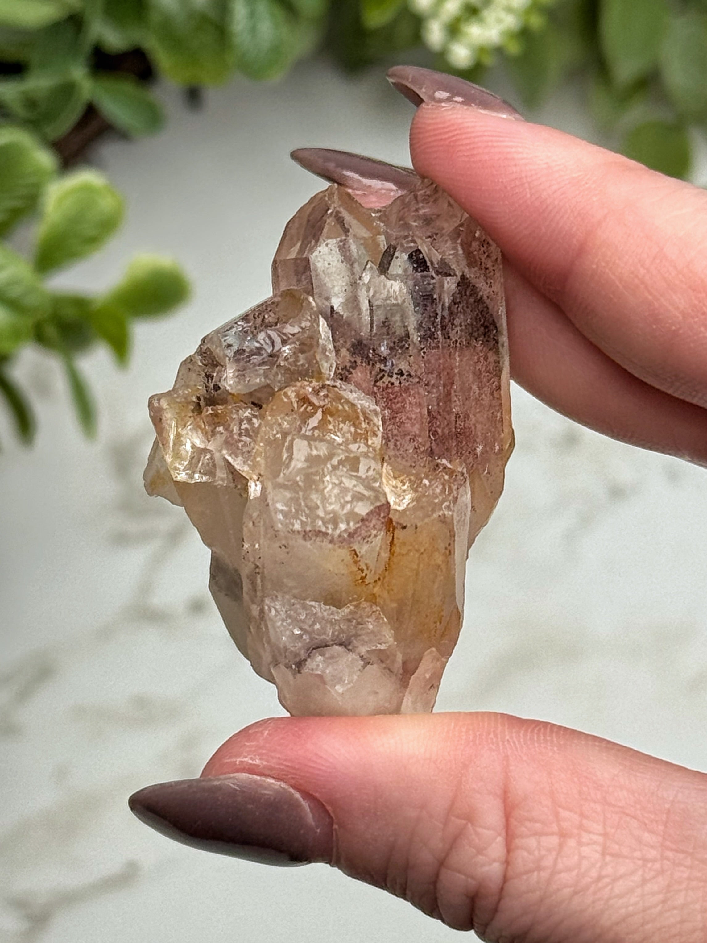 Raw Hematite in Quartz - #12